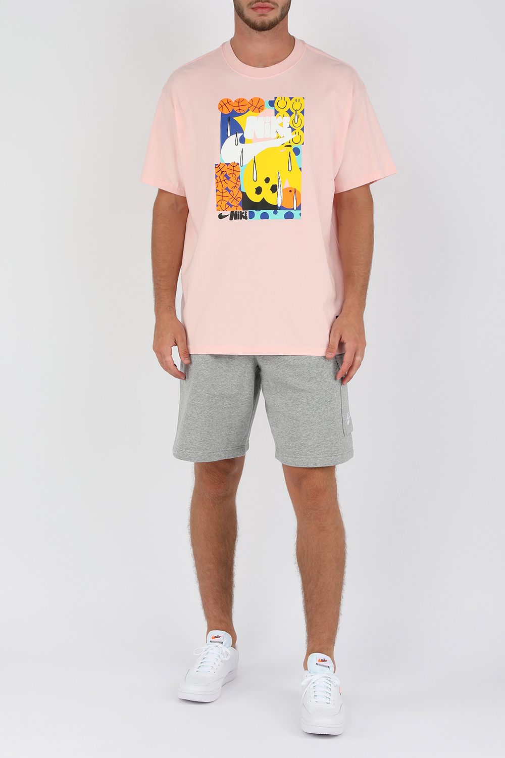 חולצת טי ספורטס וור עם פרינט לוגומאני